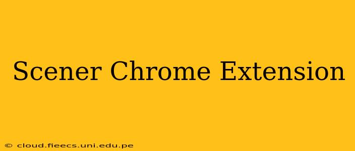 Scener Chrome Extension