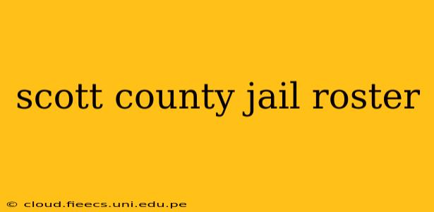 scott county jail roster