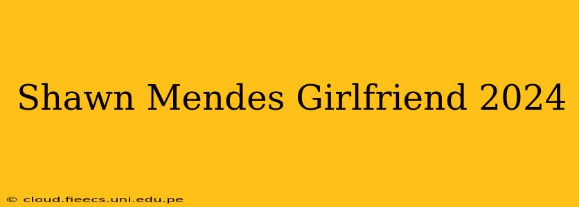 Shawn Mendes Girlfriend 2024