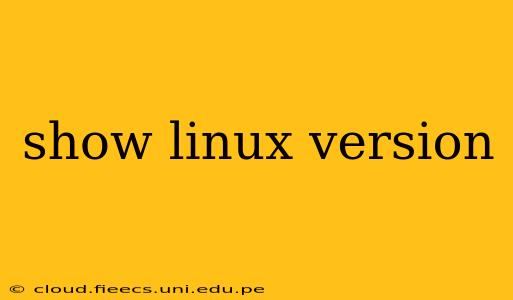 show linux version