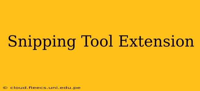 Snipping Tool Extension