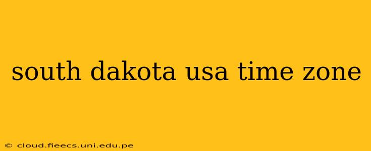 south dakota usa time zone