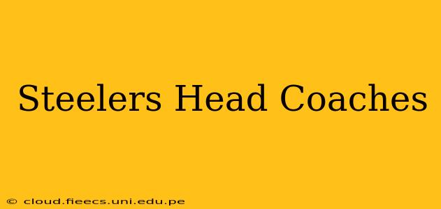 Steelers Head Coaches