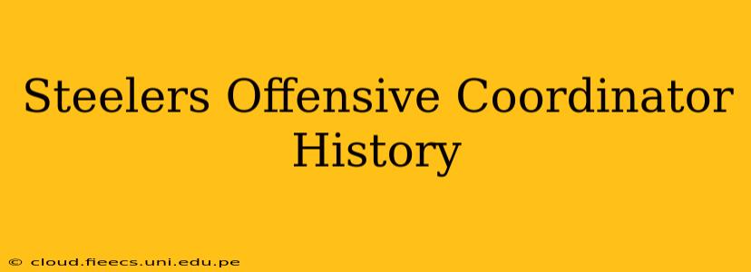 Steelers Offensive Coordinator History