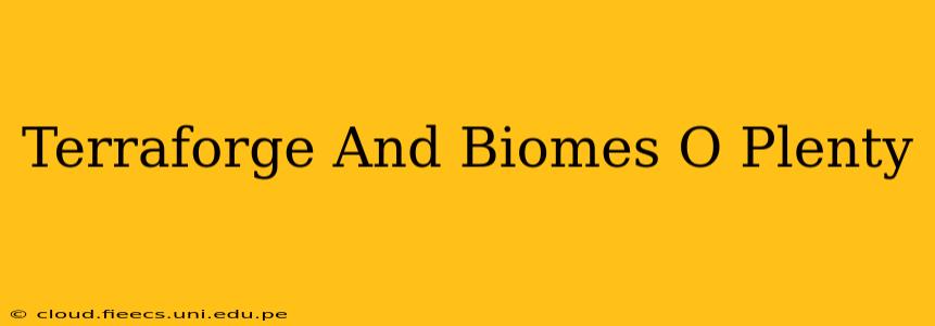 Terraforge And Biomes O Plenty