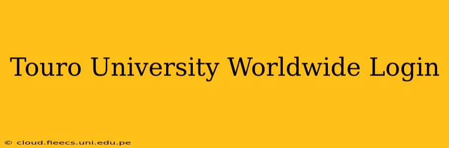 Touro University Worldwide Login