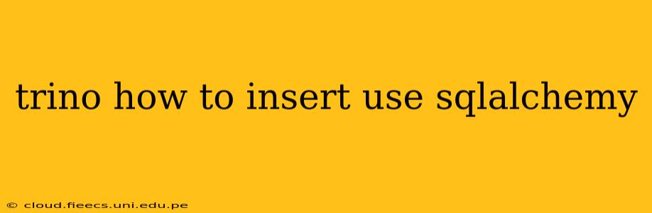 trino how to insert use sqlalchemy