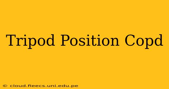 Tripod Position Copd