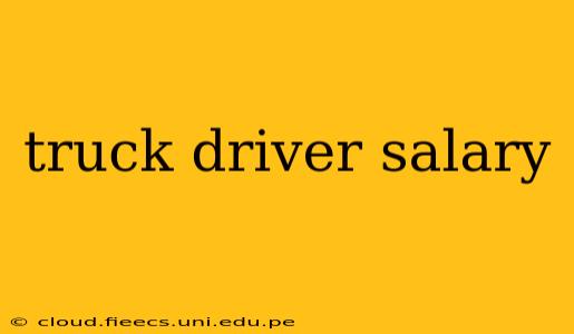 truck driver salary