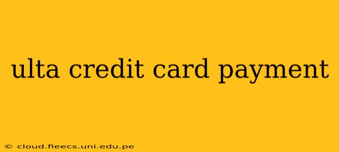 ulta credit card payment