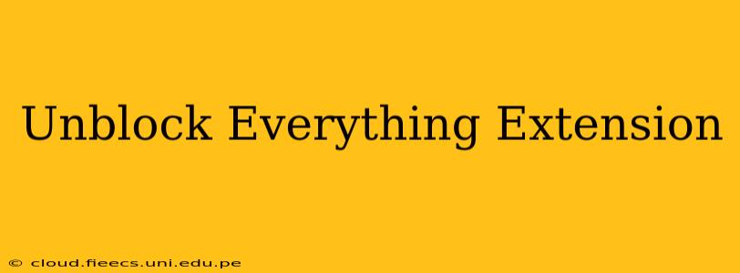 Unblock Everything Extension