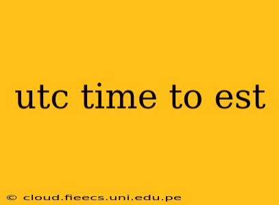 utc time to est