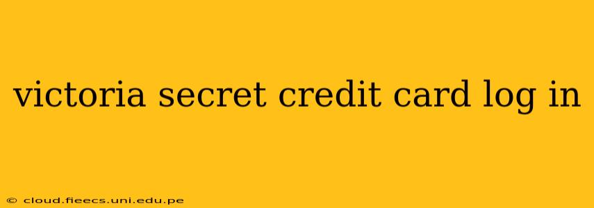 victoria secret credit card log in