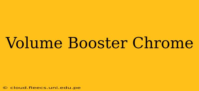 Volume Booster Chrome