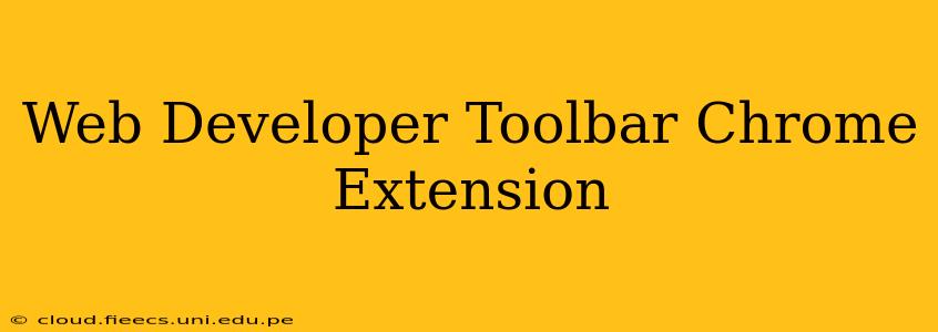 Web Developer Toolbar Chrome Extension