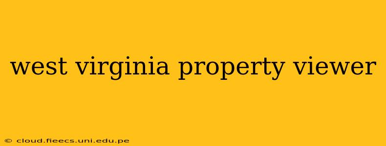 west virginia property viewer