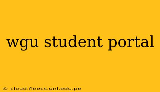 wgu student portal