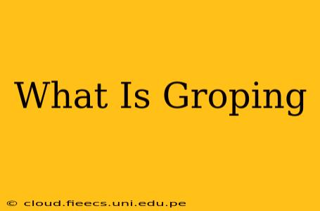 What Is Groping