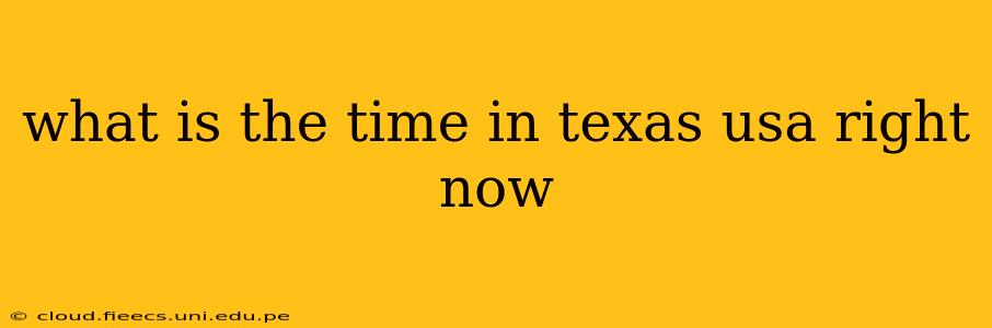 what is the time in texas usa right now