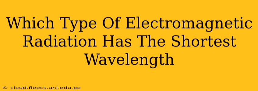 Which Type Of Electromagnetic Radiation Has The Shortest Wavelength