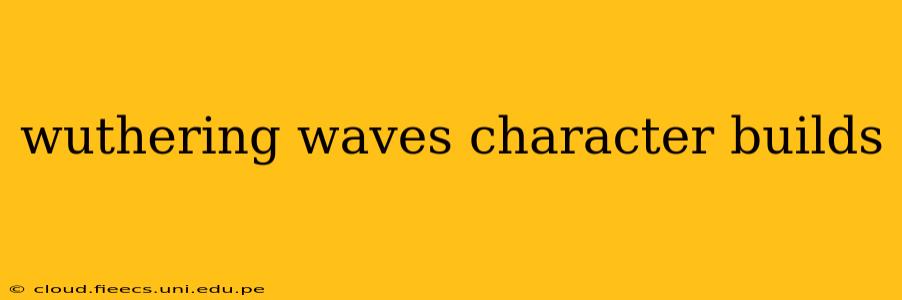 wuthering waves character builds