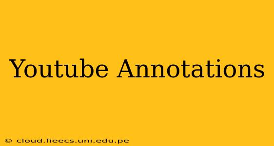 Youtube Annotations
